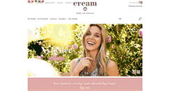 Desktop Screenshot of cream-clothing.dk