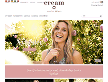 Tablet Screenshot of cream-clothing.dk