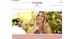 Desktop Screenshot of cream-clothing.com
